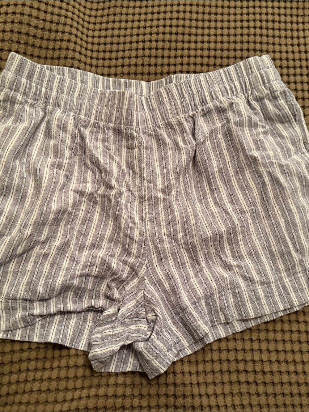 Old Navy Blue and White Striped Cotton Shorts